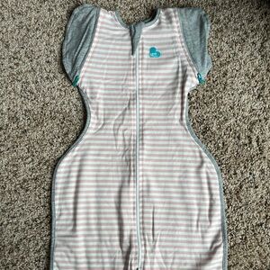 Love to Dream Pink and Gray Kids Pajamas Sleep Sack